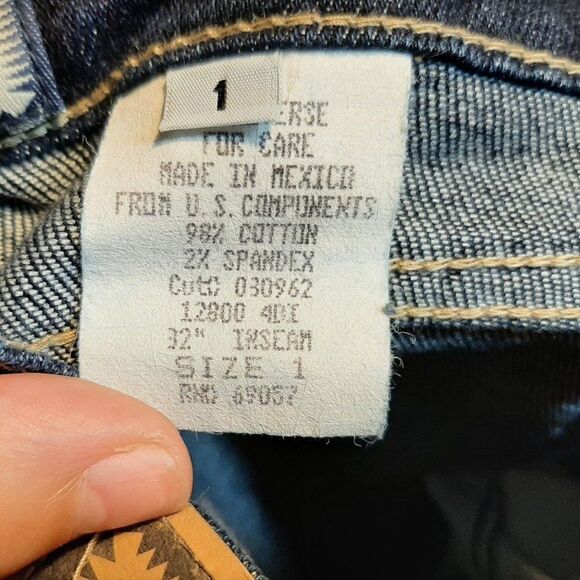 Paris Blues Vintage 90s Jeans sz 1 - Picture 5 of 5
